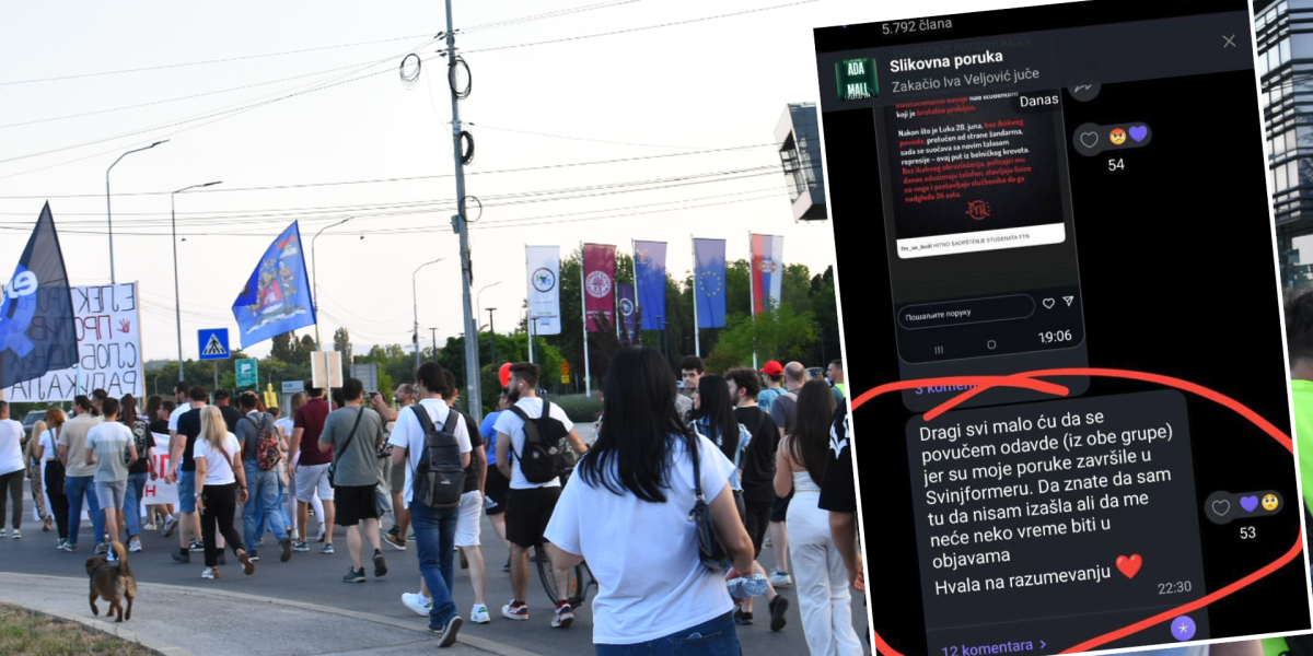 (FOTO) Blokaderski nervni slom zbog Informera: Malo ću da se povučem odavde