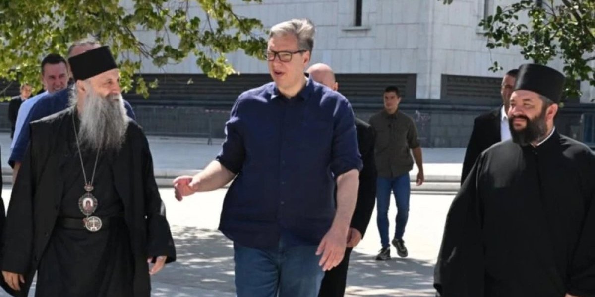 Vučić sa patrijarhom i Muhinom u Hramu Svetog Save: Umetnički podvig i most koji povezuje naše narode