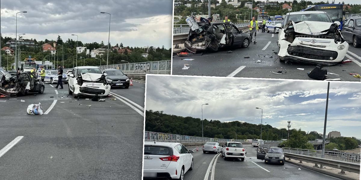 Prve fotografije jezive nesreće kod Hipodroma: Poginuo mladić (30) u "renou"