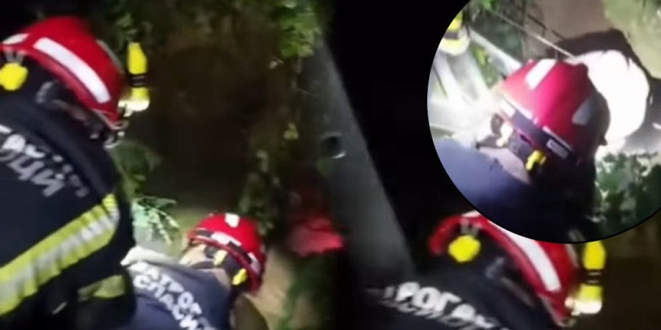 Drama kod Valjeva: Muškarac upao u jamu duboku 20 metara (VIDEO)