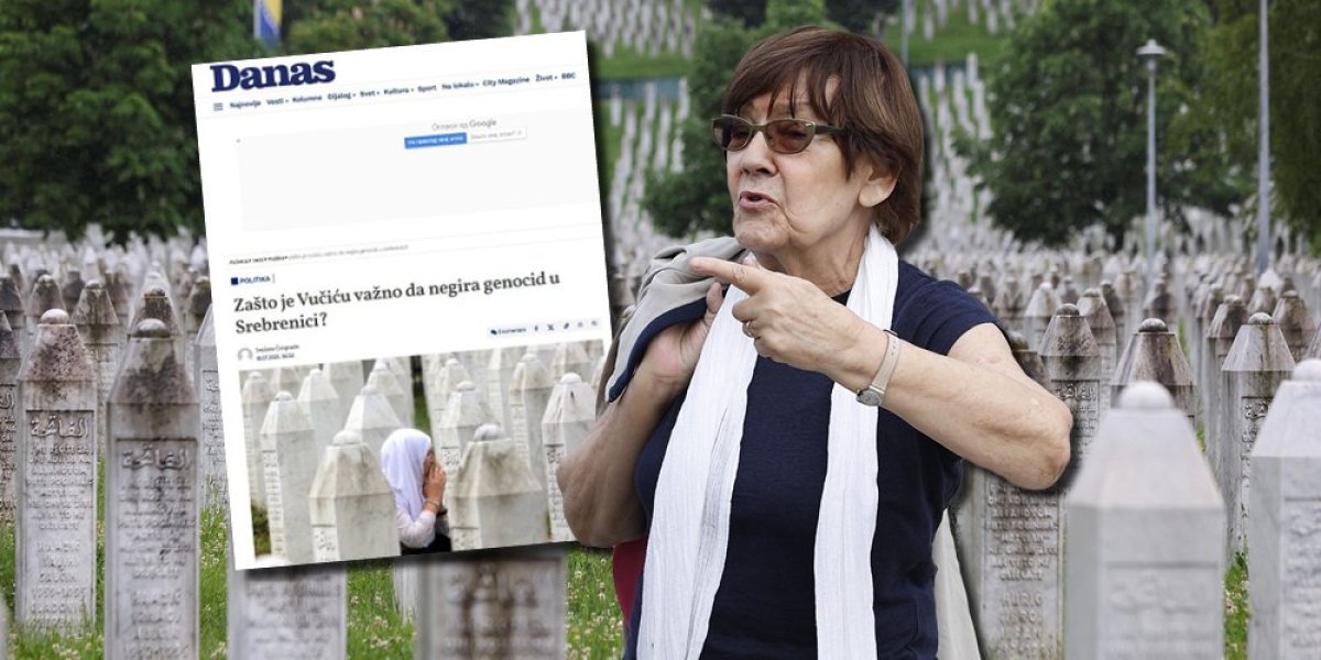 U "Danas-u" ništa novo - Vesna Pešić i hejterski medij ponovo udarili na Vučića zbog Srebrenice