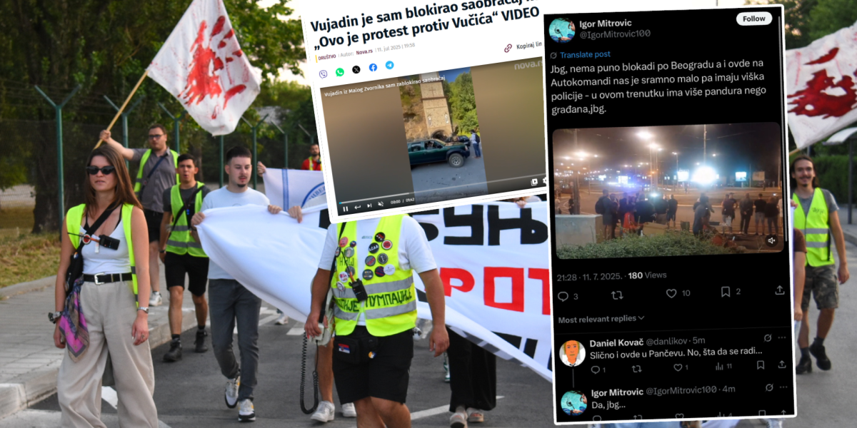 Čist idiotizam! Blokaderi spali na niske grane: Jedan čovek blokirao put