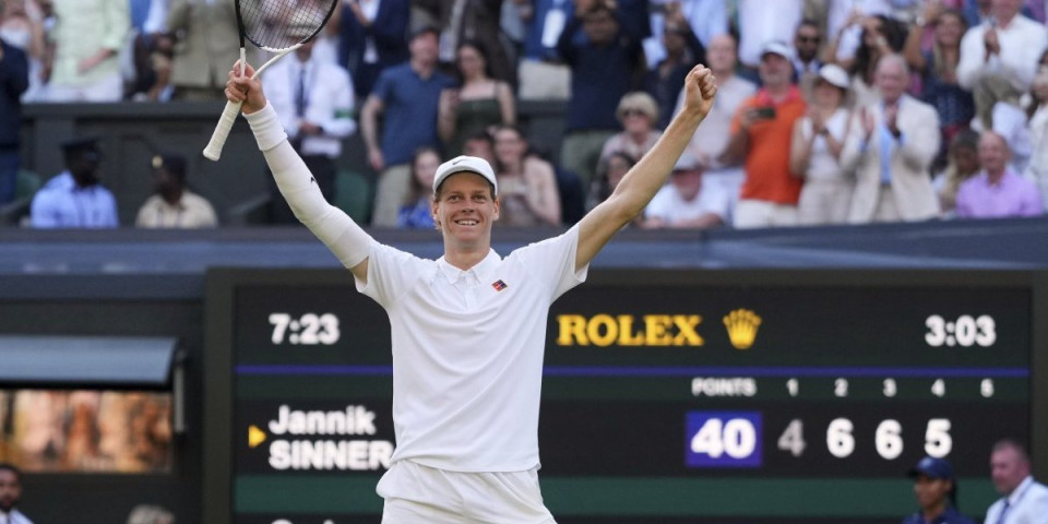 Italijan za istoriju! Siner je ovo uradio prvi put u prvom finalu Vimbldona!