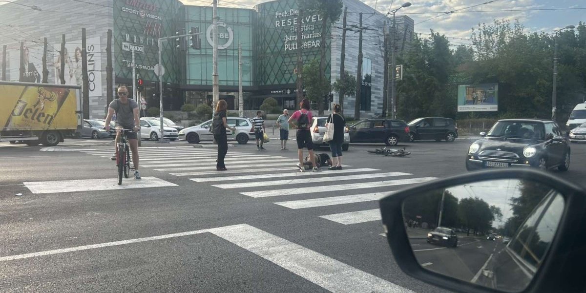 Oboren biciklista u Vojislava Ilića