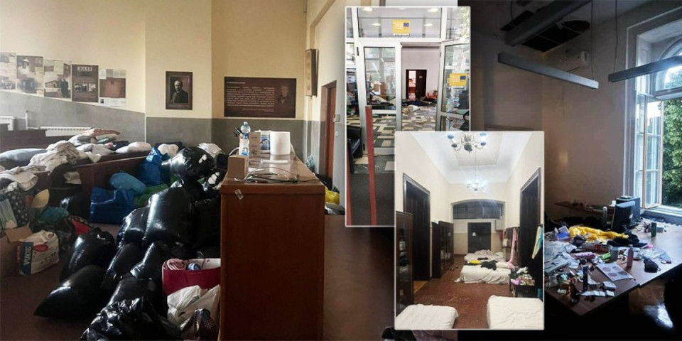 Pravni fakultet i Rektorat pretvorili u svinjac - pripašće vam muka od ovih scena! Đubre, fekalije i kreveti kao u javnim kućama! (FOTO/VIDEO)