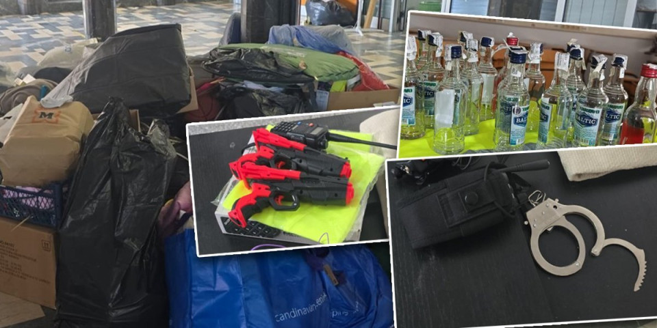 Lisice, pištolji, motorole: Blokladeri od Visoke škole elektrotehnike napravili svinjac, evo šta su ostavili za sobom (FOTO/VIDEO)