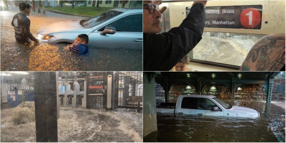 Katastrofalne poplave u Nju Džerziju i Njujorku: Dve žrtve, haos na aerodromima (VIDEO)