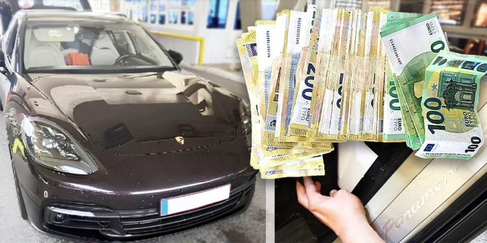 Krili novac ispod patosnica u "poršeu": Carinici na Gradini ostali u šoku (FOTO)