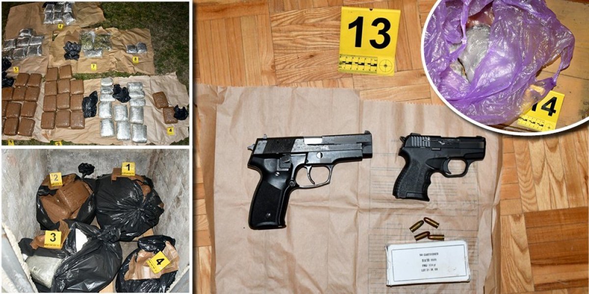 "Pali" dileri u Beogradu: Zaplenjeno 60 kilograma droge (FOTO)