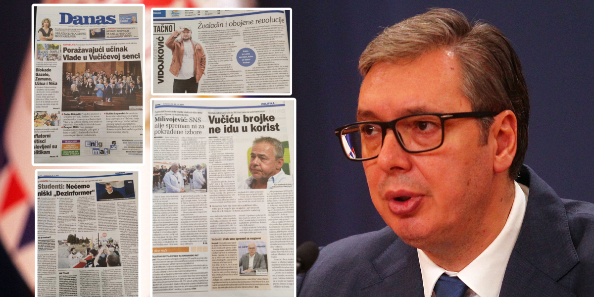 Čitali smo Danas, da vi ne biste morali! Udar za udarom na Vučića: Školski primer najprljavije propagande!