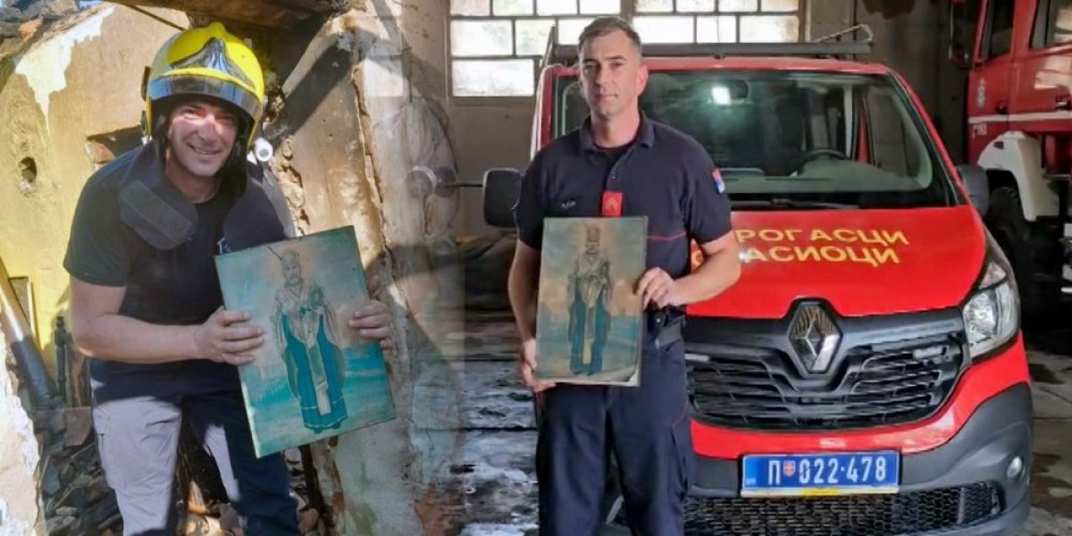 Ovo je vatrogasac koji je od vatre spasio ikonu Svetog Nikole: Čudo Božje u selu kod Šapca (VIDEO)