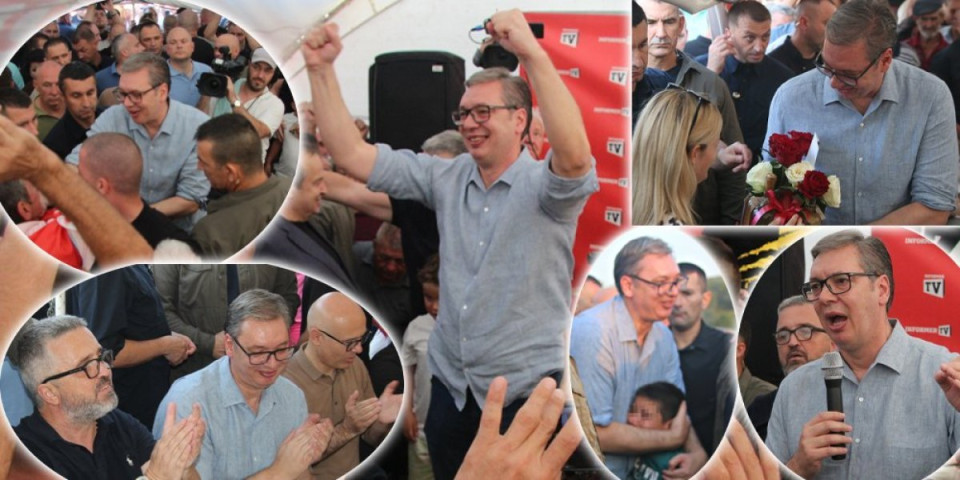 Pogledajte kako su građani dočekali predsednika Vučića u Požegi: Fotografije i snimci govore više od hiljadu reči