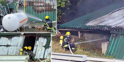 Požar koji je danas oko 16 časova izbio u pogonu proizvodne hale u Bekerelovoj ulici broj 22 na Zvezdari, lokalizovan je  i stavljen pod kontrolu.
