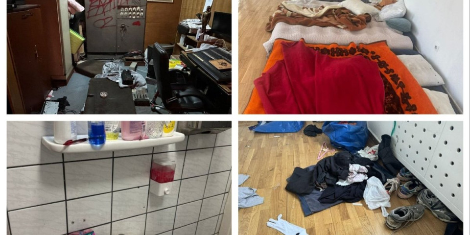 (VIDEO) Sado-mazo oprema, prljave čarape, ukraden frižider: Razmere blokaderskog uništenja SKC su jezive