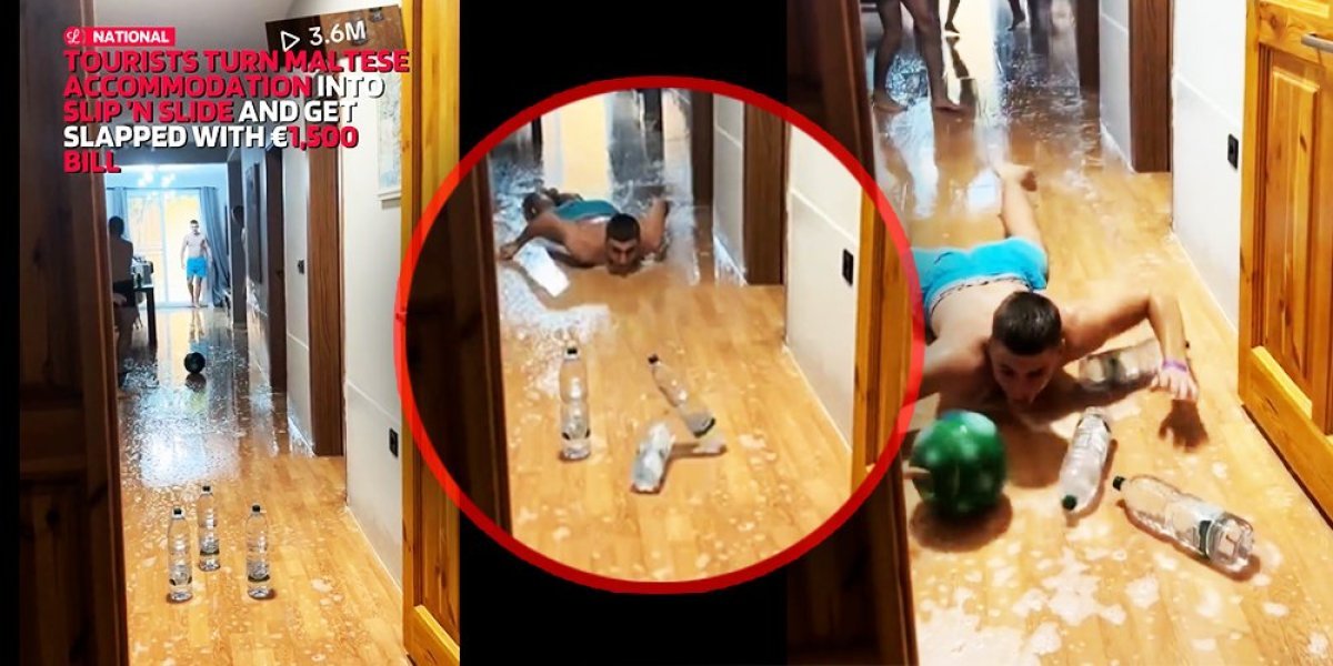 Uzeli apartman, pa napravili klizalište: Srbi se "zaigrali" na Malti, a onda im je stigao debeo račun (VIDEO)