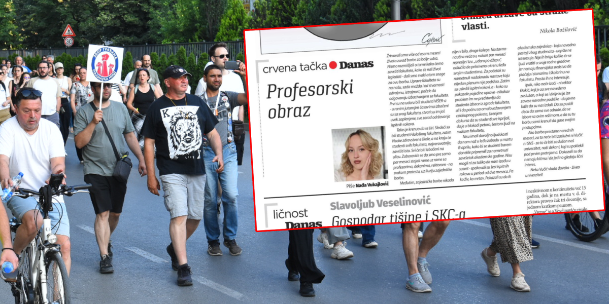 Neka Vučić vlada doveka! Šok članak u Danasu: Tajkunski mediji pokrenuli prljavu kampanju protiv dekana i profesora