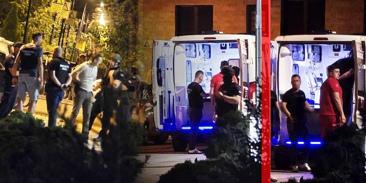 Ranjeni muškarac u vozilu Hitne pomoći 