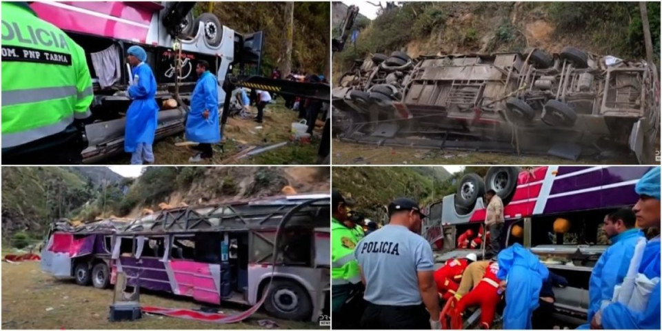 Autobus se survao u provaliju, najmanje 15 mrtvih! Teška nesreća na opasnom delu puta, 30 povređenih! (VIDEO)