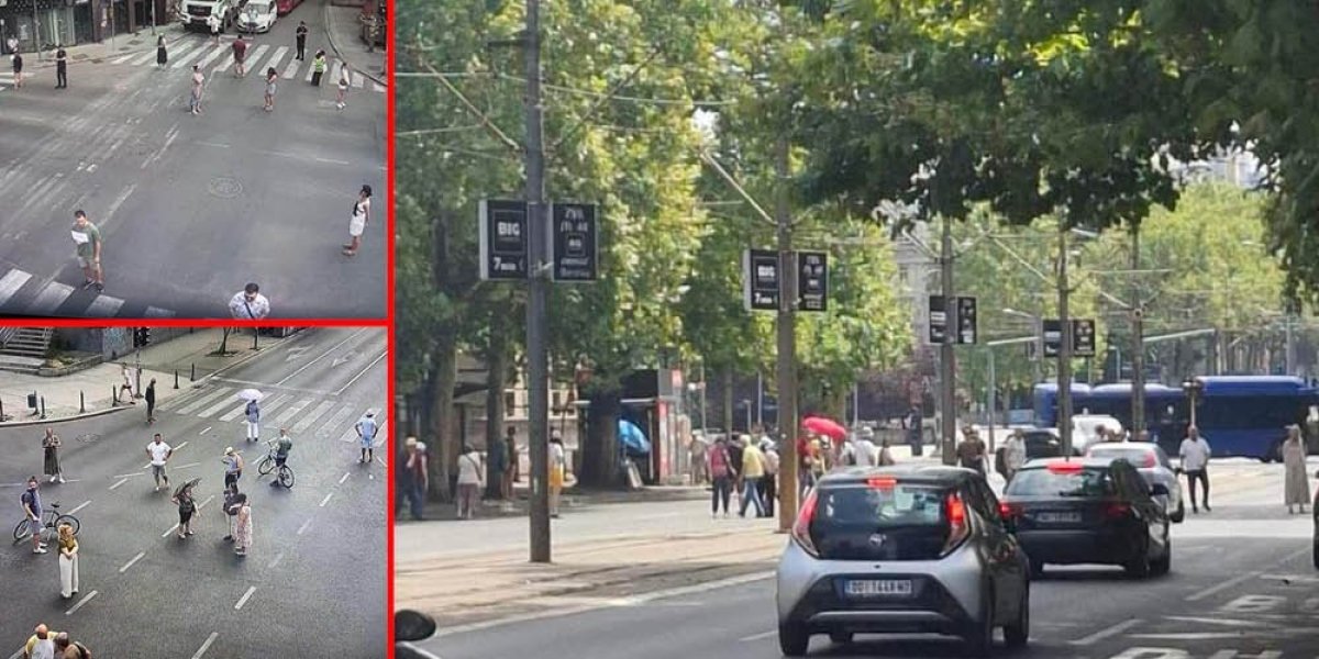 Minijaturni protest! Blokirane tri tačke u Beogradu sa malim brojem učesnika (FOTO)