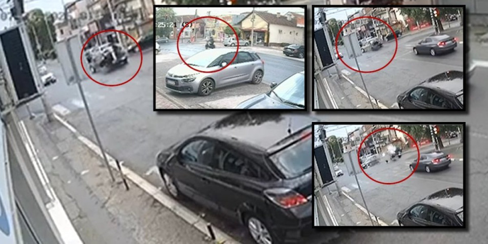 (UZNEMIRUJUĆI VIDEO) Snimak stravične pogibije motocikliste u Batajnici