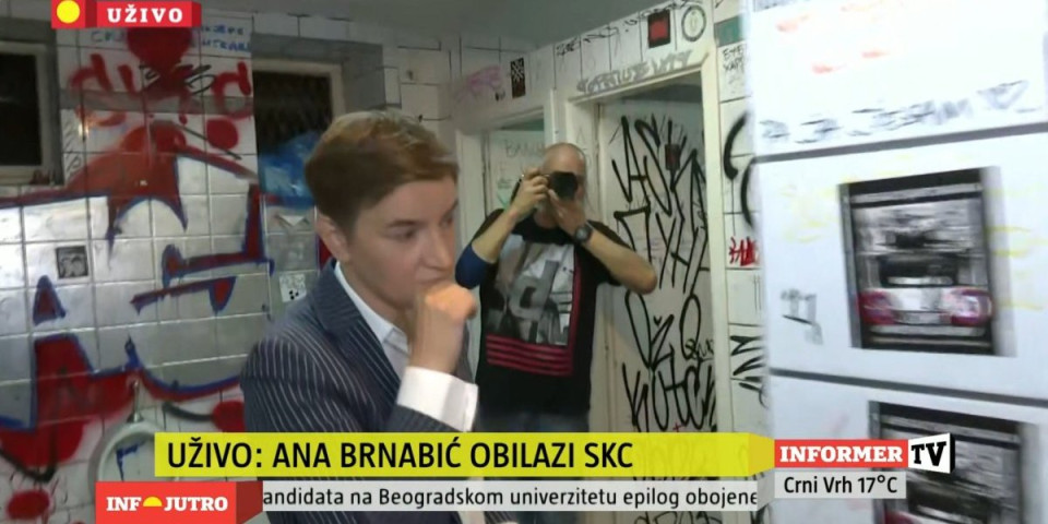 "Ovakve parole ni Hitler nije imao": Brnabić šokirana grafitima u zgradi SKC (FOTO)