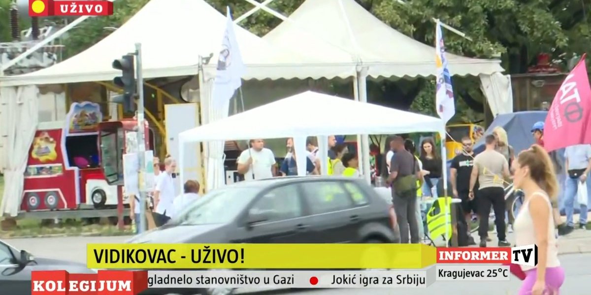 Pod šatorom se skupilo svega 10-15 zbubidana 