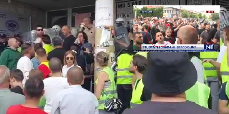 (VIDEO) Otrov N1 se širi Pazarom! Zaurlao blokader džihadista: Je**m vam majku srpsku, sad ćete da vidite kako bijemo policiju!