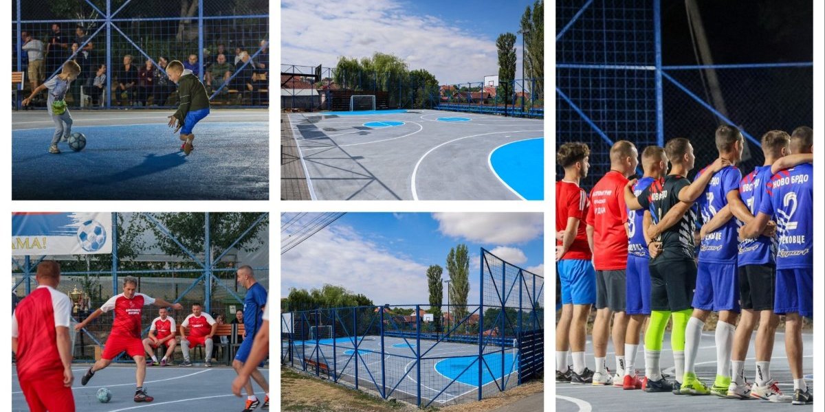 Arno Gujon: Napravili smo novi sportski teren za decu iz enklava