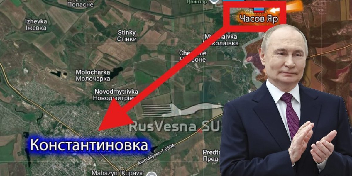 (FOTO) Rusija zauzela Časov Jar! Ukrajina u nokdaunu beži na poslednju liniju odbrane - ovi gradovi su sledeći