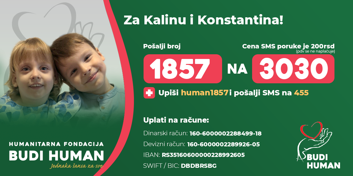 Kalina i Konstantin imaju cerebralnu paralizu: Srbijo pomozi malim blizancima da naprave prvi korak