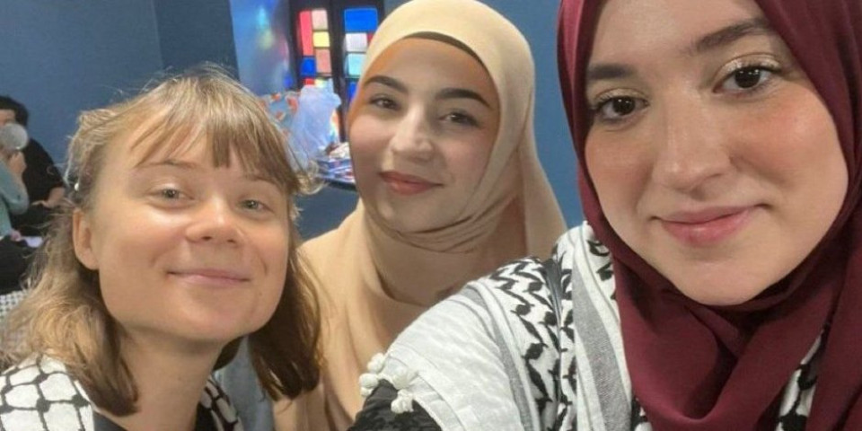 Očarana lažnom državom: Greta Tunberg bila na KiM, pa došla u Beograd da ruši Srbiju (FOTO)