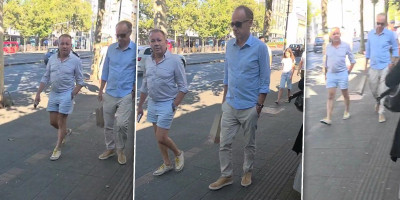 Pripadnici GOSI službe (Gledalačko obaveštajna služba Informera), snimili su danas u Bulevaru kalja Aleksandra ni manje ni više, nego rektora Vladana Đokića i Nebojšu Bojovića u intimnoj šetnji.