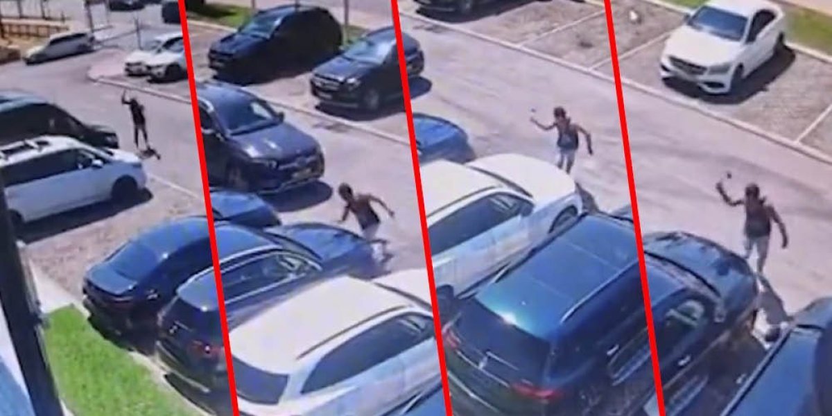 Čekićem polupao kola višemilionske vrednosti: Zaposleni u poznatoj kompaniji u strahu - nožem nasrnuo na njih (VIDEO)