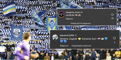 Sraman napad Ukrajinaca na Srbe: Navijači Dinama šire govor mržnje, ismevaju progon i "Oluju" (FOTO GALERIJA)