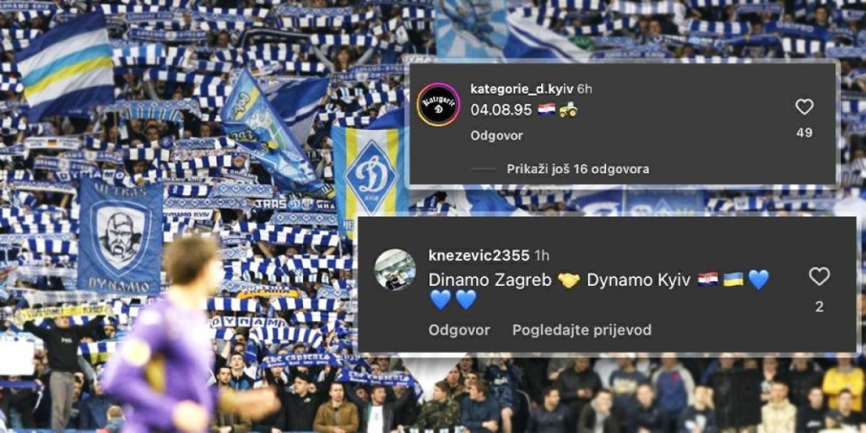 Sraman napad Ukrajinaca na Srbe: Navijači Dinama šire govor mržnje, ismevaju progon i "Oluju" (FOTO GALERIJA)