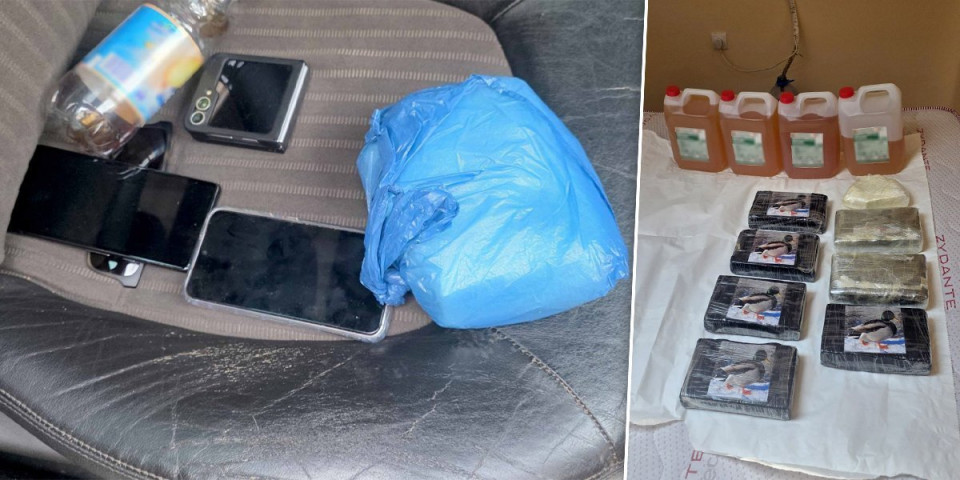 Na ciglama kokaina divlje patke: Snimak zaplene droge u Beogradu (VIDEO)