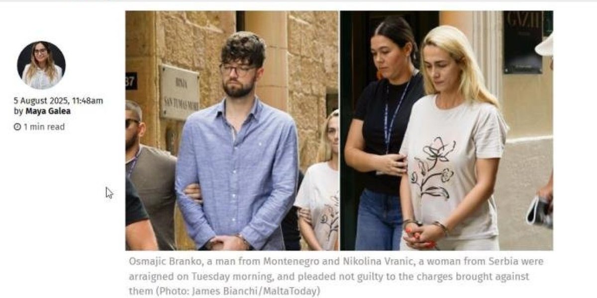 Privođenje osumnjičenih na Malti 