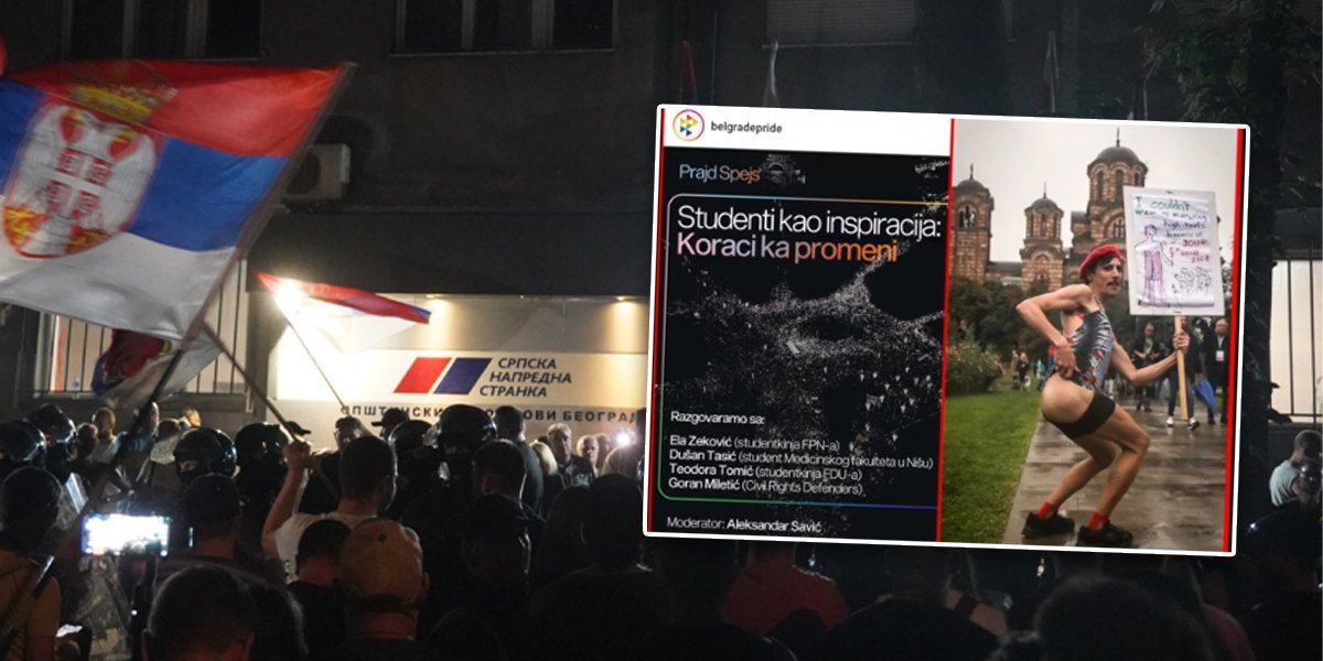 Bizarno! Gej aktivisti sinoć vikali "Vućiću, pe*eru": Isti oni koji su dovodili gologuzog šiptara da go pozira ispred srpske svetinje