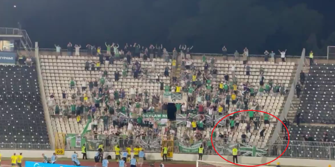 "Grobari" šokirali Škote: Navijači Partizana ukrali zastavu pristalicama Hibernijana (VIDEO)