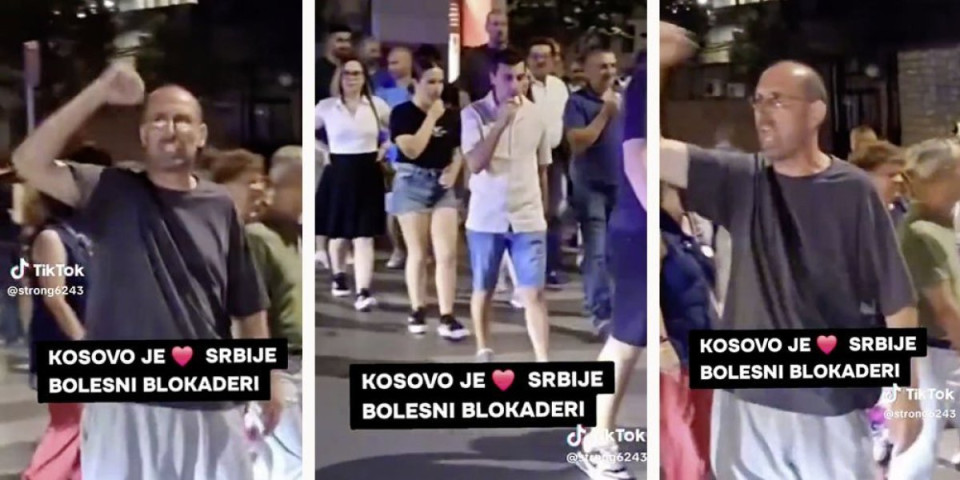 Skandal! Blokaderi počeli da viču "pešački je srce Srbije", zaboravili na Kosovo: Pogledajte sraman video