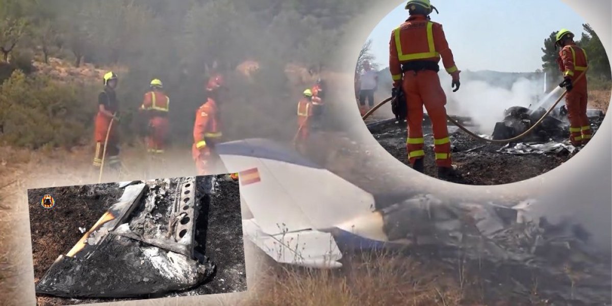 Horor u Španiji: Avion pao i zapalio se – putnici izgoreli u trenu! (VIDEO)
