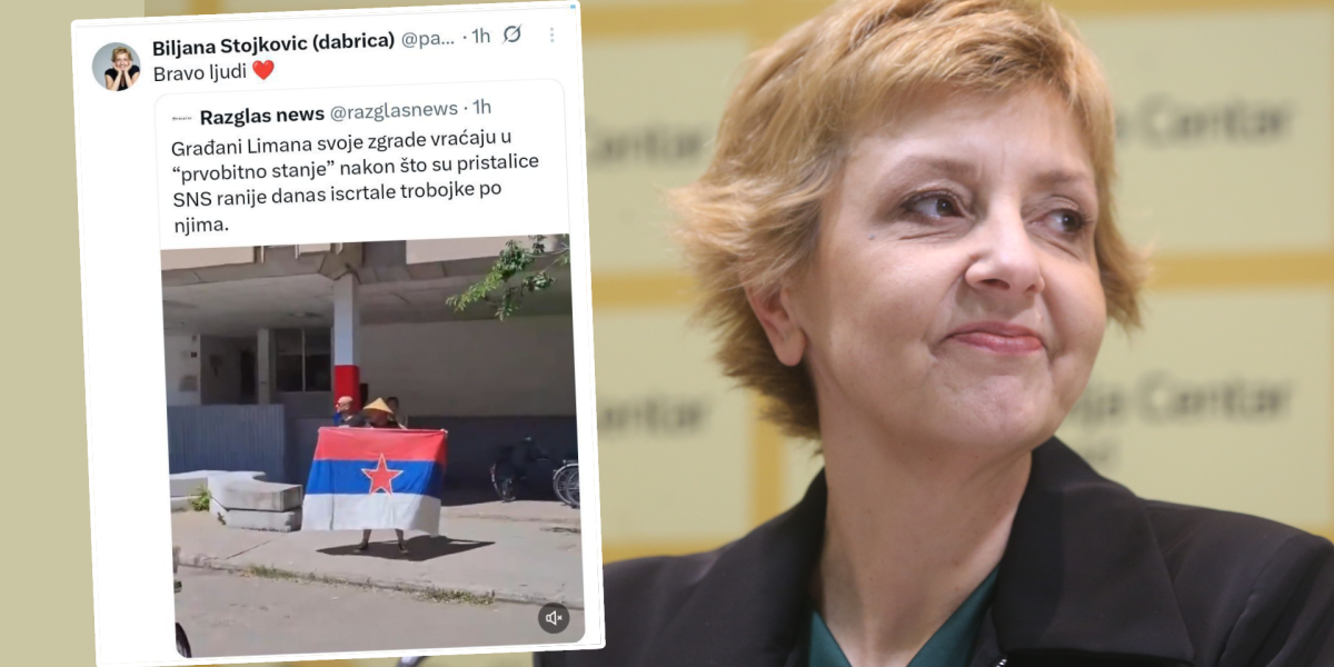 Uništićemo sve srpske zastave: Šefica beogradskih blokadera Biljana Stojković prezadovoljna zgubidanskim akcijama u Novom Sadu