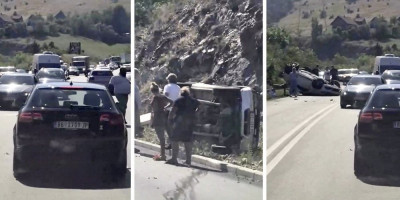 Na magistralnom putu od Užica ka Čajetini tokom popodnevnih sati dogodila se teška saobraćajna nezgoda u kojoj su učestvovala najmanje dva putnička vozila.