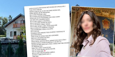 Devojka Katarina J. (25) poginula je u strašnom sudaru koji se dogdio na Umci, a potresnom porukom od nje se oprostila na društvenoj mreži njena mlađa sestra.