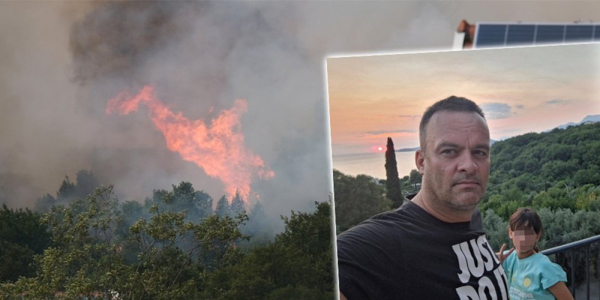 Srpski turista u paklu požara u Crnoj Gori: Ma kakvo letovanje, bojim se za porodicu, vatra se bliži, a najveći problem je ovo (FOTO/VIDEO)