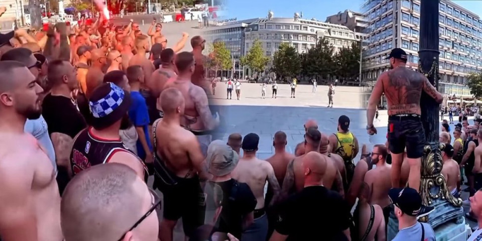 Isplivao novi snimak haosa u centru grada - Istetovirani vandali palili baklje i urlali, prolaznici zgroženi  (VIDEO)