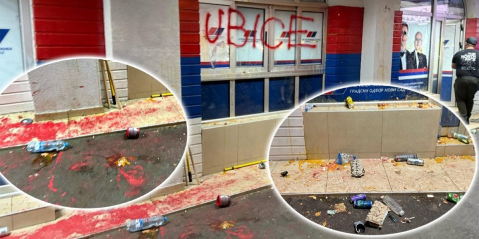 Ovo bi blokaderi uradili i Srbiji: Pogledajte šta su nasilnici ostavili u Novom Sadu, jedan na protestu divljao u gaćama (FOTO/VIDEO)