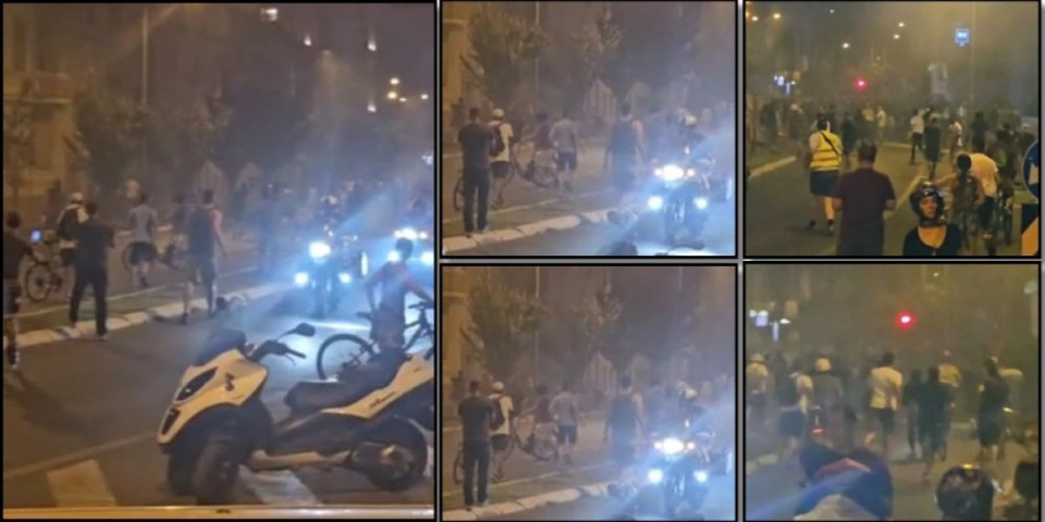 NAPADNUTE PRISTALICE SNS U NOVOM SADU: Blokaderi eskstremisti krenuli sa nasiljem (VIDEO)