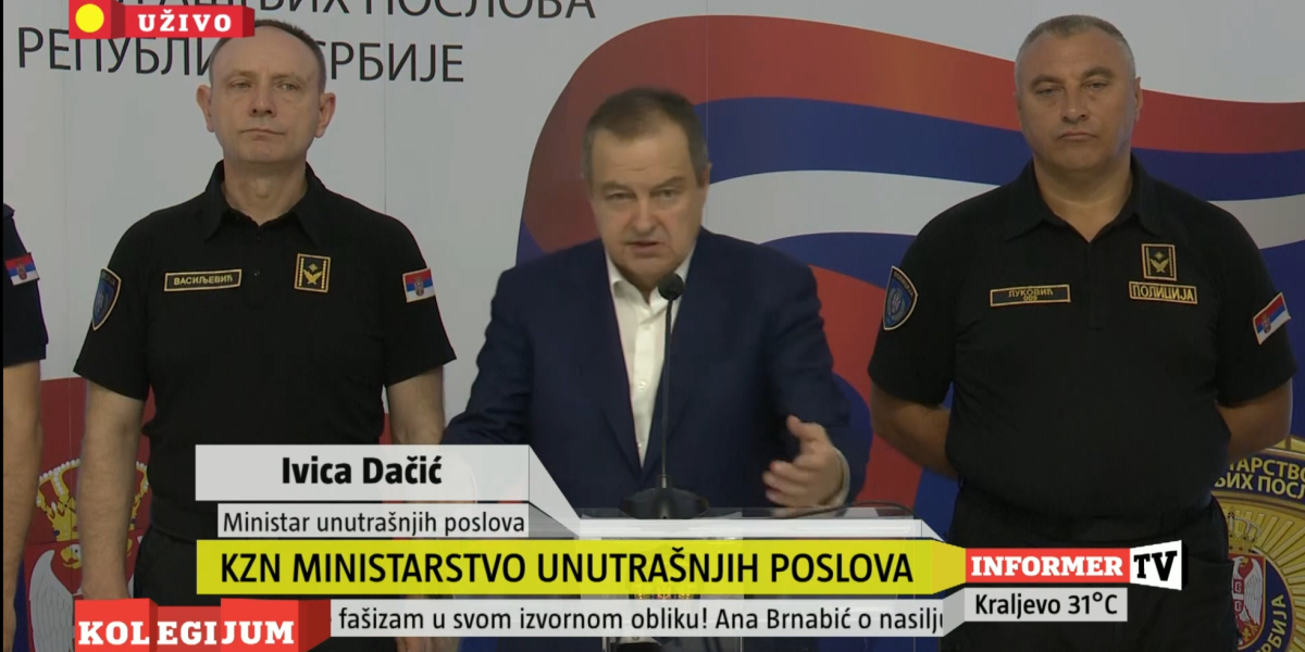 "Zbog blokadera je povređeno 27 policajaca i više od 80 građana": Ministar policije Ivica Dačić otkrio - agresija je bila nečuvena