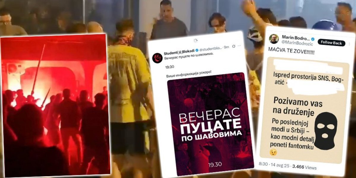 Ne odustaju od građanskog rata - ekstremisti za večeras spremaju novo krvoproliće: Pozivaju sve da nose fantomke, na slici i pištolj!